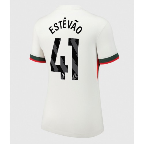 Chelsea Estevao Willian #41 Udebanetrøje Dame 2025-26 Kort ærmer Chelsea Estevao Willian #41 Udebanetrøje Dame 2025-26 Kort ærmer